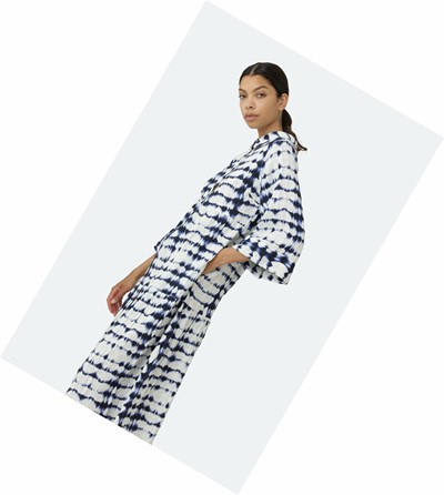 Women's Ilse Jacobsen Dress Indigo | ZH9350847