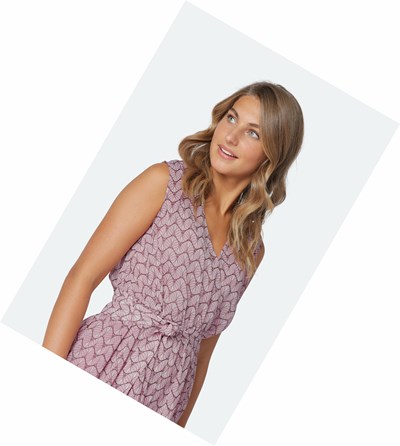 Women's Ilse Jacobsen Dress Lavender White | WP4970865