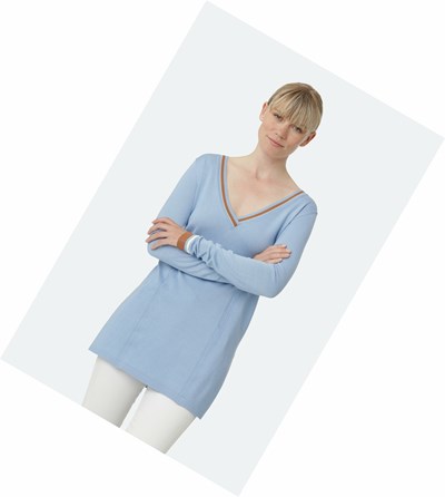 Women's Ilse Jacobsen Knitwear Blue | EK3729850