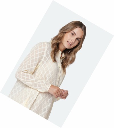 Women's Ilse Jacobsen Shirts White | EW8451730