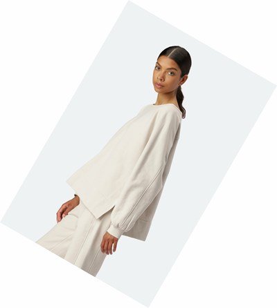 Women's Ilse Jacobsen Sweatshirt Brown | RV7890534