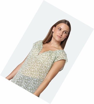 Women's Ilse Jacobsen Tops Light Turquoise | DG0815697